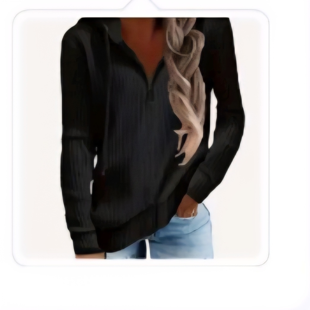 Black Long Sleeve Pullover